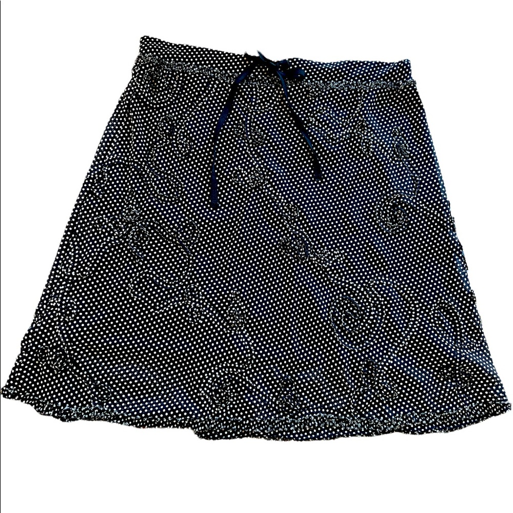 Max Studio women’s polka dot miniskirt blk&white fully lined medium - Picture 3 of 17